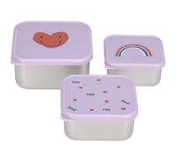 Lot de 3 boites gigognes en inox ha