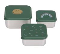 Lot de 3 boites gigognes en inox ha