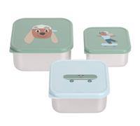 Lot De 3 Boites Gigognes En Inox Tiny Team Dog Vert TU