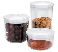 Lacor Boîtes sous vide 69051 0,7/1,4/2 L transparent Lot de 3