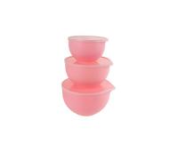 Lot De 3 Bols Pâtissiers - Lily Cook - Pratiques - Avec Couvercles - Roses