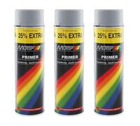 Lot De 3 Bombes De Peinture - Apprêt - Gris - Motip