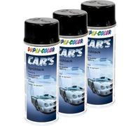 Lot de 3 bombes de peinture en spray Cars Dupli Color 385865 - Noir brillant - 400 ml