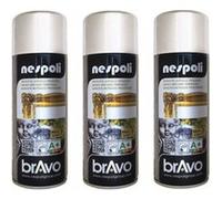 Lot De 3 Bombes De Peinture Professionnelle Nespoli - Chrome Argent