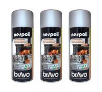 Lot De 3 Bombes De Peinture Professionnelle Nespoli - Haute Température Aluminium