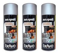 Lot De 3 Bombes De Peinture Professionnelle Nespoli - Haute Température Aluminium