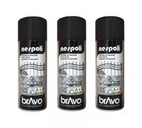 Lot De 3 Bombes De Peinture Professionnelle Nespoli - Noir Métallisé