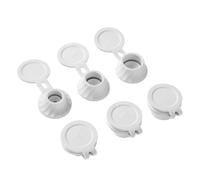 Lot de 3 bouchons de vidange inversés avec connecteur de transfert pour retirer chaque goutte de lotions, shampooings, condiments de cuisine, fournitures de cuisine (blanc)
