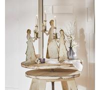 Lot de 3 bougeoirs Chanler blanc vieilli