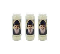 Lot de 3 Bougies de neuvaine Saint Charbel