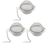 Lot de 3 boules à thé en acier inoxydable 304