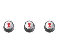 Lot de 3 boutons réglage gaz pour barbecue Weber Spirit (boutons en façade)