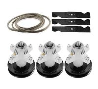 Lot de 3 broches avec poulie 3 lames 148 1/4" courroie pour Toro 119 8445, 13AX90RS848 remplace 618-05137
