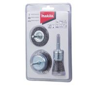 Lot de 3 brosses boisseau pour perceuse - MAKITA D-66070