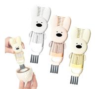 Lot de 3 brosses de nettoyage 4 en 1 pour couvercles de tasses, outils de nettoyage multifonctionnels, outils de nettoyage pour couvercles de tasses, petite brosse de nettoyage en silicone pour