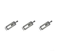 Lot de 3 brûleurs de barbecue en acier 304 pour une construction durable | Alliage 304 robuste, résiste aux températures élevées, empêche la déformation, ajustement précis de 15,8 x 4,75