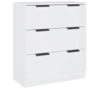 Lot de 3 buffets - vidaXL - bois d'ingénierie - blanc - 2 portes - 3 tiroirs - grand rangement - 60 x 30 x 70 cm 15cnz37p