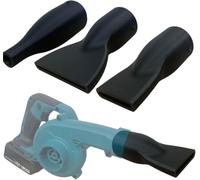 Lot de 3 buses courtes pour sèche-cheveux Makita DUB185 DUB186 18 V pour séchage de voiture - Fixation courte - Jeu d'accessoires uniquement