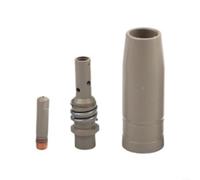 Lot de 3 buses de soudage et pointes de contact pour MB15AK, cuivre avec revêtement antiadhésif, buse de 0,8 mm avec support pour brûleur de soudage MIG-Mag (1,0 mm)