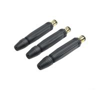 Lot de 3 buses de tuyau en plastique ultra résistantes Noir | Construction en polypropylène durable, jet haute pression, rince les débris de poussière et de saleté