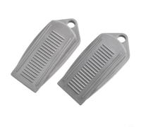 Lot de 3 butées de porte en caoutchouc antidérapant Gris | Grand design de cale, s'adapte aux espaces de porte, tenue solide, sans danger pour les planchers en bois