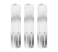 Lot de 3 cache-brûleurs réglables en acier inoxydable | Convient pour Landmann, Charbroil, Weber, design réglable, compatibilité avec de nombreux modèles