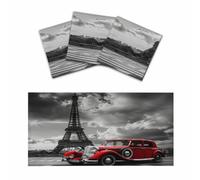 Lot de 3 cache-lampes fluorescentes Paris Tour Eiffel pour plafonnier | Décoration de plafond magnétique pour salle de ureau, maison, 1,2 x 0,6 m
