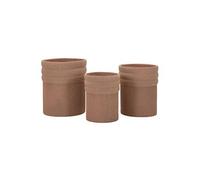 Lot de 3 Cache-Pots Colombia 50cm Rouge
