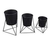 Paris Prix Lot de Caches-Pots Graphic Ethnic Noir