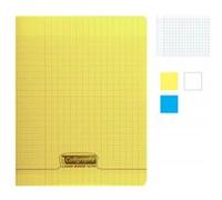 Lot de 3 cahiers - 24x32(cm) - Grands carreaux - 140 pages - couverture en polypro - sans spirale - Clairefontaine G