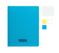 Lot de 3 cahiers - 24x32(cm) - Grands carreaux - 140 pages - couverture en polypro - sans spirale - Clairefontaine G