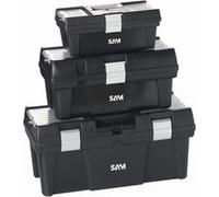 Lot de 3 caisses a outils en PVC SAM - CAOPACK