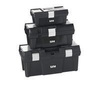 Lot de 3 caisses a outils en PVC SAM - CAOPACK
