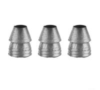 Lot de 3 cales rondes en acier pour marteau de remplacement de poignée - Kit de fixation sécurisé pour éviter le desserrage de la hache - Accessoire en métal argenté - Longueur : 10 mm