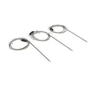 Lot de 3 capteurs de thermomètre pour barbecue, connecteur DC 2,5, fil résistant à la chaleur, fil résistant à la chaleur, pour gril à granulés, four à dinde, steak, surveillance de la température