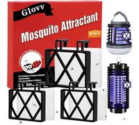 Lot de 3 cartouches de recharge d'appâts anti-moustiques avec crochet de suspension pour piège à insectes, idéal pour les pièges à mouches à fruits pour l'intérieur et l'extérieur pour piéger et