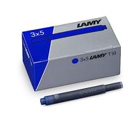 Lamy Cartouches d'encre effaçables T10 – 1,25 ml – compatibles stylos plume Lamy – bleu – Lot de 3