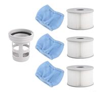 Lot de 3 Cartouches filtrantes avec Filets de Protection pour piscines gonflables Miweba pour MSPA, avec Porte-Filtre