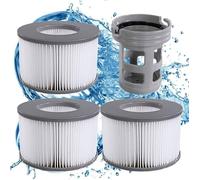 Lot de 3 cartouches filtrantes de rechange pour piscine gonflable Mspa, jacuzzi support de filtre inclus