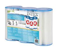 Lot de 3 cartouches filtration Type A pour piscine Intex - 20,2 x 10,9 cm