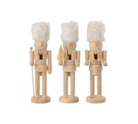 Lot de 3 Casse-Noisettes en Bois "Winter" 27cm Naturel