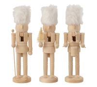 Lot de 3 Casse-Noisettes en Bois Winter 27cm Naturel