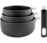 Lot de 3 casseroles aluminium 16/18/20cm - Cosy&trendy - 5189002 -