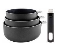 Lot de 3 casseroles aluminium 16/18/20cm - Cosy&trendy - 5189002 -