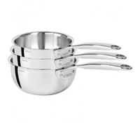 Lot de 3 casseroles Cristel Castel Pro