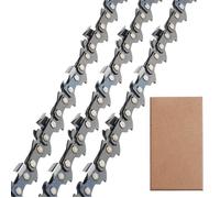 Lot de 3 Chaîne de tronçonneuse Faible Rebond 3/8""LP 50 maillons 1 1mm 35 cm Compatible pour Stihl MS170 MS180