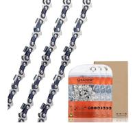 Lot de 3 Chaîne de Tronçonneuses Faible Rebond 3/8""LP 1.1mm 52 maillons 35cm Compatible avec Makita DUC353,Ein-hell,Oregon et autres