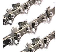 Lot de 3 chaînes de tronçonneuse 3/8" LP 1,1 mm Longueur de coupe 20 cm 33 TG
