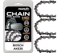 Lot de 3 chaînes de tronçonneuse 30 cm 1,1 mm 3/8" 45 TG pour Bosch AKE35