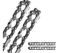 Lot De 3 Chaînes De Tronçonneuse 35 Cm 3/8"" LP 52 Maillons Jauge 1 1 Mm Faible Rebond Compatible Makita Bosch Husqvarna